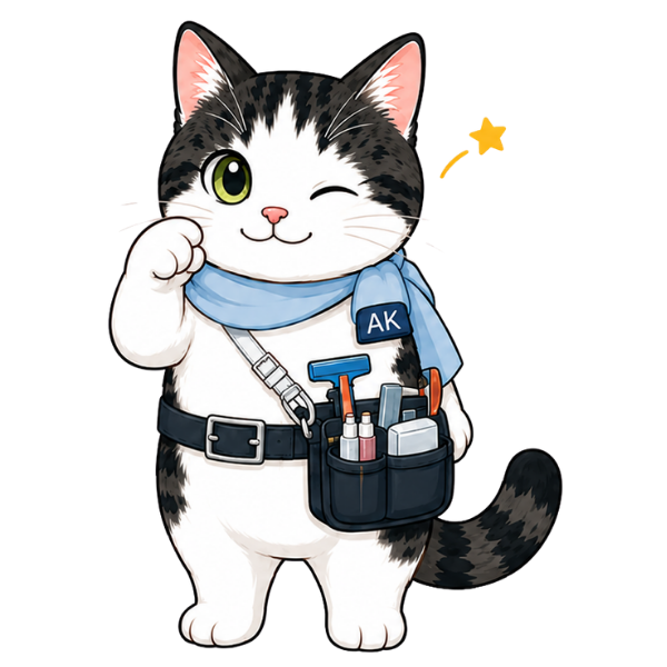相談をすすめる猫キャラクター